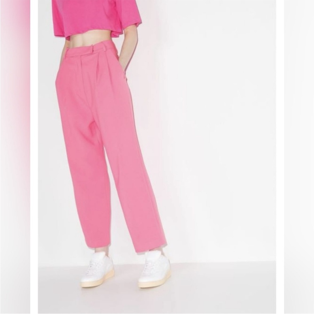 The Frankie Shop Pink Straight Leg Pants 00 xxs